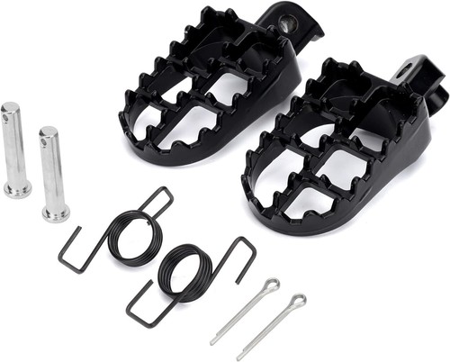 Black aluminium foot pegs for - black,